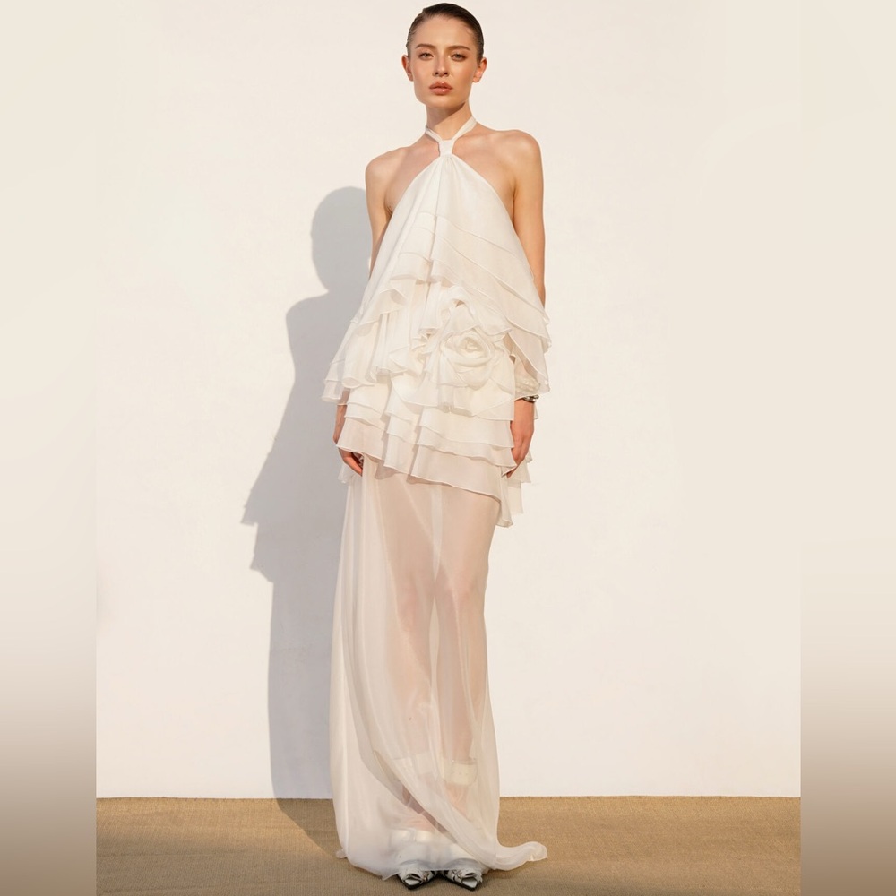 DATT Official Santos’s Ruffle Gown - NEW WITH TAGS